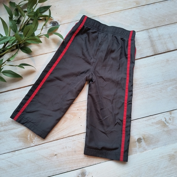 Jumping Beans Baby Boys Nylon Jogger Pants Gray Red Size 18 Months - Picture 4 of 5